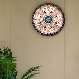 KOLOROBIA White & Orange Turkish Fervor Decorative Wall Plate-image-8