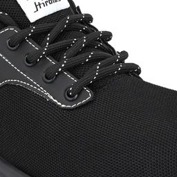 HIROLAS Men Black & Grey Patterned Memory Foam Technology Mesh Running Shoes image 5