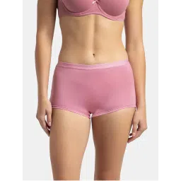 Jockey 1810 Women Full Coverage Micro Modal Elastane Boy Shorts - Cashmere Rose-picture-20
