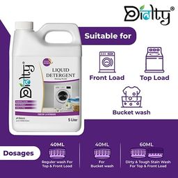 Diolty Liquid Detergent 10 Litre, Laundry Detergent for Top Load and Front Load Washing Machine (Lavender) image 5