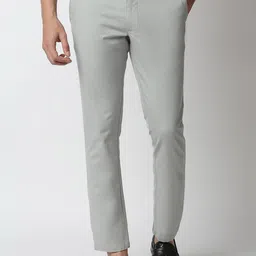 Basics Men Green Trousers-image-36
