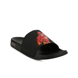 Campus Men Black & Red Printed Sliders-picture-46