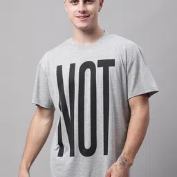 DOOR74 Men Typography Printed Oversize Cotton T-shirt-image-91