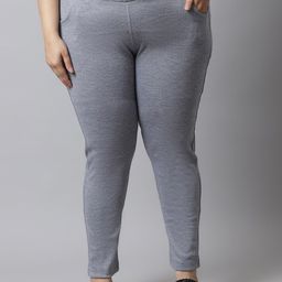TAG 7 PLUS Women Plus Size Solid Ankle-Length Leggings-15
