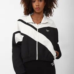 Reebok Women Solid Colourblocked Sporty Jacket-image-14