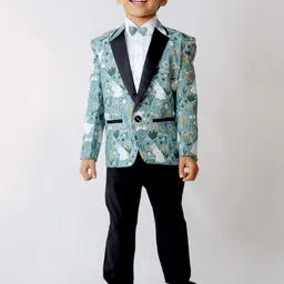 BAESD Boys Printed Tuxedo Blazers-54