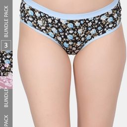 Amour Secret Pack Of 3 Floral Printed Leak-Proof Hipster Briefs-image-88