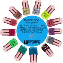 krayons Crazy Gel Long Lasting Nail Enamel 8 ml - Apple Red 107 image 4
