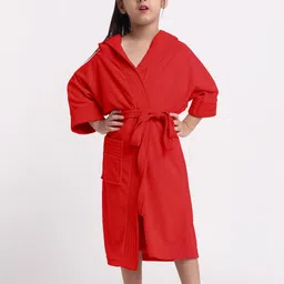 Creeva Melodious Kids Front Pocket Bath Robe-78