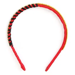 AKSHARA Girls Red Embellished Hairband-image-82