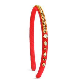 AKSHARA Girls Red Embelished Hairband-picture-34