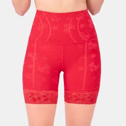 Dermawear Mini Shaper 2.0 Floral Print Tummy and Thigh Shapewear Red-image-17