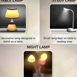 SPARK WORLD Red & Black Acrylic Contemporary Bell Shaped Table Lamp image 2