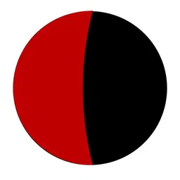 PERPAA Premium Kumkum Set Of 2 Round Stick On Bindi Book-Black & Red image 3