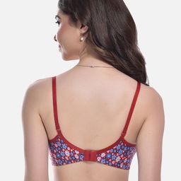 StyFun Floral Printed Bra Full Coverage Lightly Padded image 5