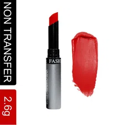 Fashion Colour Kiss Lip No Transfer Lipstick - Poppy Red 74-image-35