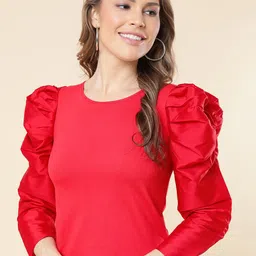 A.T.U.N. Smart Casual Puff Sleeves Top-picture-36