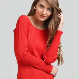 Moda Elementi Self Design Long Sleeves Top-image-46