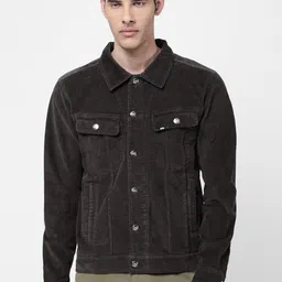 Lee Men Brown Washed Denim Jacket-picture-19