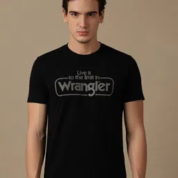 Wrangler Typography Printed Cotton T-shirt-image-79