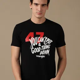 Wrangler Typography Printed Cotton T-shirt-image-65