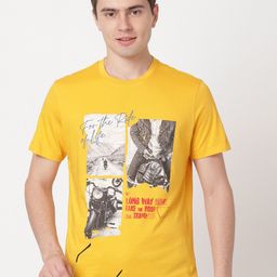 Wrangler Men Graphic Printed Cotton T-shirt-image-79