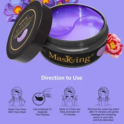 MasKing Set Of 60 Hydragel Under Eye Patches For Dark Circle & Wrinkle Removal - 100g image 4