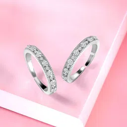 Peora Silver-Plated Cubic Zirconia Toe Rings-28