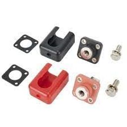Lithium Battery Pack Connector Load Terminal Set, Nickle Plated Copper 120 Amps, Red & Black, With Protection Cap. High Current Battery Terminal Post,With High-Temperature Capacity.(1-Set) image 1