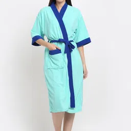 Creeva Belted Knee Length Terry Bath Robe-50