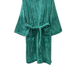 Cotton Bolls Textiles Shawl Collar Long Sleeves Microfiber Bath Robe-image-91