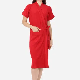 GOLDSTROMS Women Cotton Bath Robe With Belt-image-97