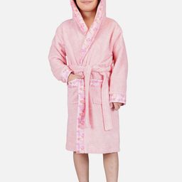 RANGOLI Kids Peach-Coloured Solid Pure Bamboo Bath Robe 600 GSM-picture-32