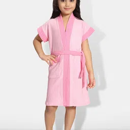 Be You Girls Terry Cotton Water Absorbent Bath Robe With Belt-45
