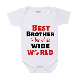 KNITROOT Rakhi Collection Infant Boys White & Red Cotton Printed Bodysuit-image-94