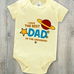 Babywish Infants Fathers Day Printed Cotton Bodysuit-image-87
