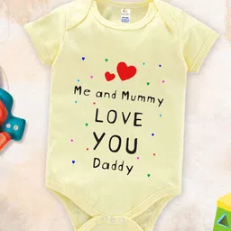 Babywish Infants Fathers Day Printed Cotton Bodysuit-image-34