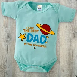 Babywish Infants Fathers Day Printed Cotton Bodysuit-image-41