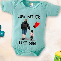 Babywish Infants Fathers Day Printed Cotton Bodysuit-image-99