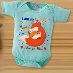 Babywish Infants Mother's Day Printed Cotton Bodysuit-image-84
