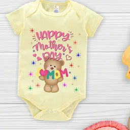 Babywish Infants Printed Comfortable Mother's Day Special Cotton Bodysuit-image-79