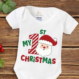 Babywish Infants Kids Christmas Printed Envelop Neck Cotton Bodysuit-image-81