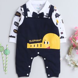 BUMZEE Infant Boys Printed Cotton Rompers-image-64