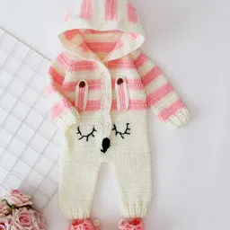 Woonie Infants Striped Rompers-54
