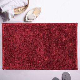 LUXEHOME INTERNATIONAL Maroon Solid 2200 GSM Anti-Skid Bath Rug-image-66