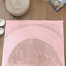 LUXEHOME INTERNATIONAL Pink 1000 GSM Bath Rugs-13