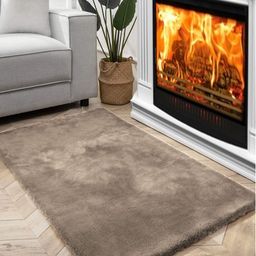 FI Taupe Polycotton Solid Bath Rugs-image-76