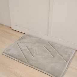 Ariana Grey Textured 2000 GSM Memory Foam Anti-Skid Bathmat-2