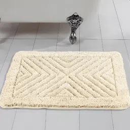 Saral Home Off White 1000 GSM Microfiber Bath Rugs-11