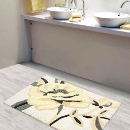 Saral Home Grey & Beige Premium Cotton Bath Mat-image-15